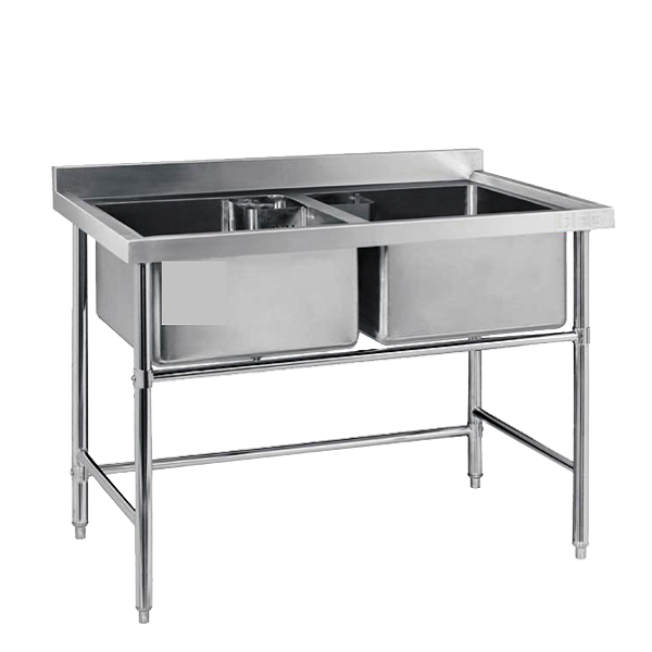 CHẬU RỬA BÁT INOX CÔNG NGHIỆP 2 HỐ